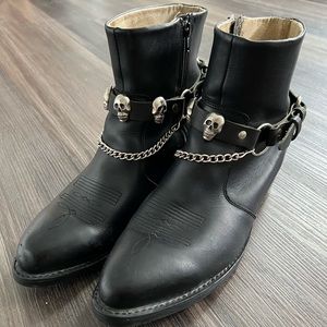 Black Leather Boots